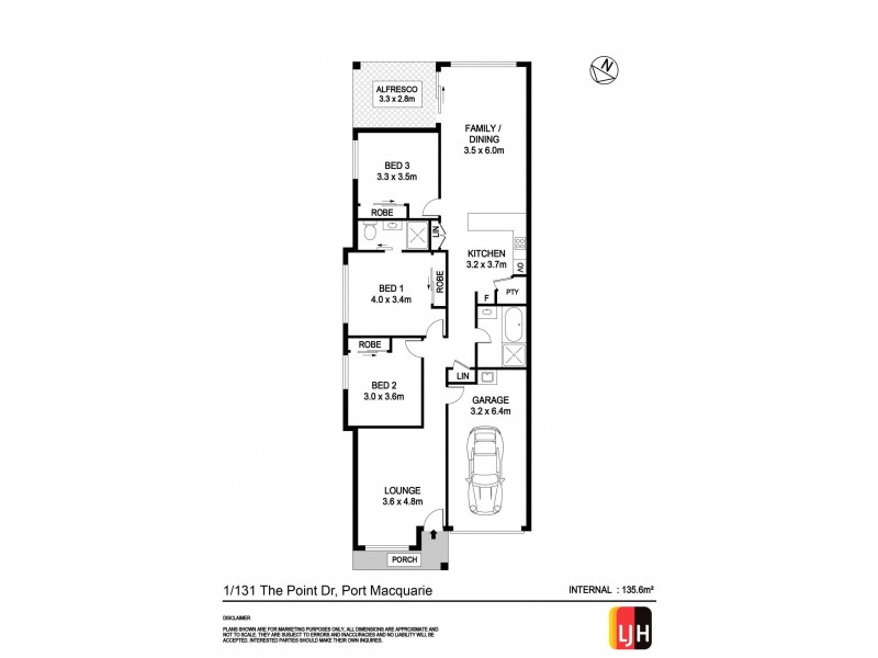 1/131 The Point (via Lake Innes) Dri, Port Macquarie NSW 2444 Floorplan