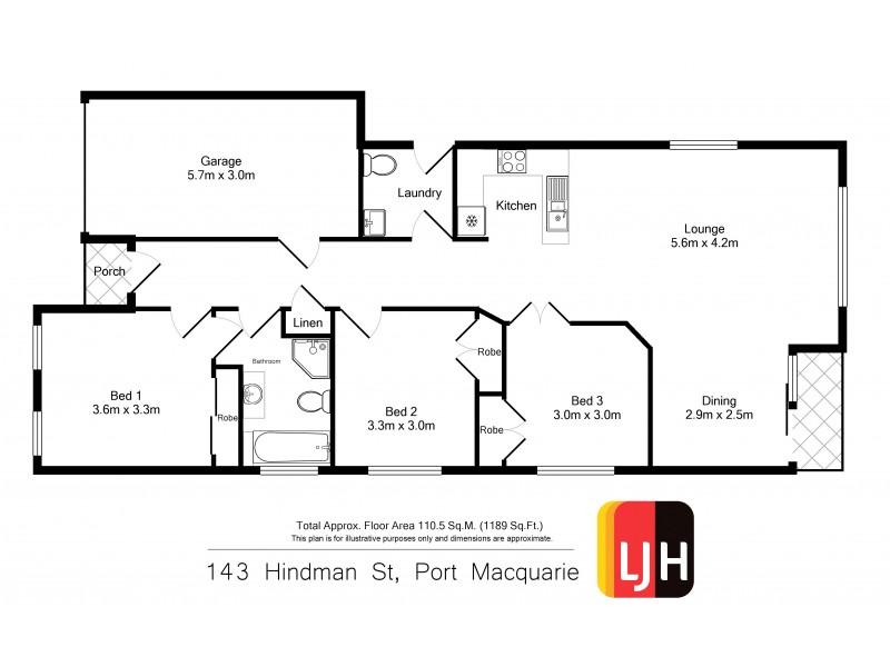 143 Hindman Street, Port Macquarie NSW 2444 Floorplan