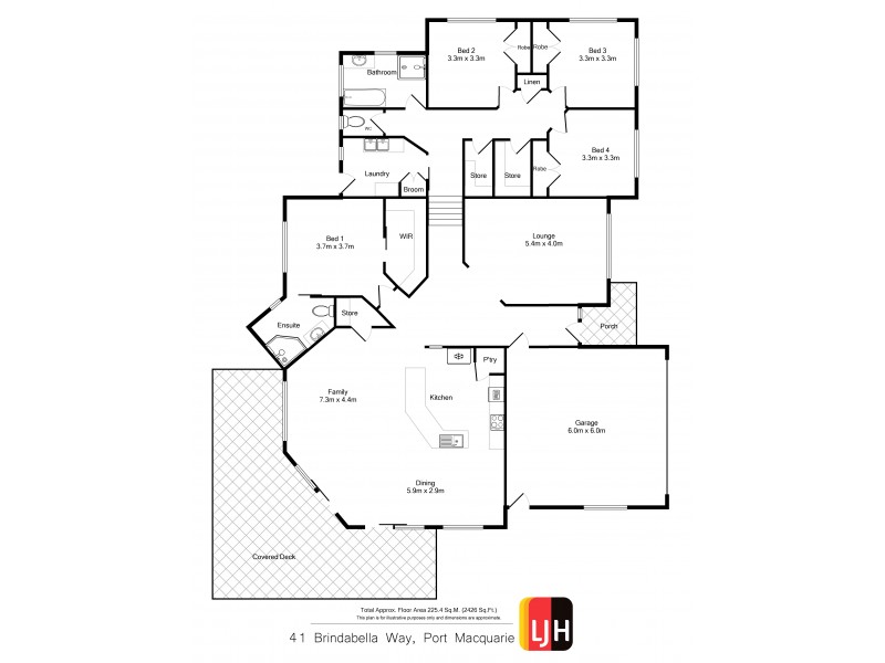 41 Brindabella Way, Port Macquarie NSW 2444 Floorplan
