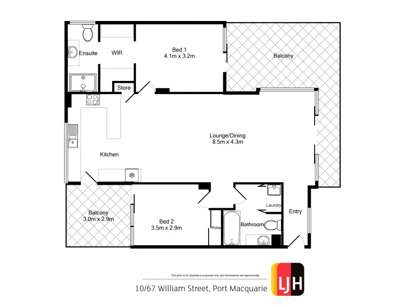 10/67 William Street, Port Macquarie NSW 2444 Floorplan