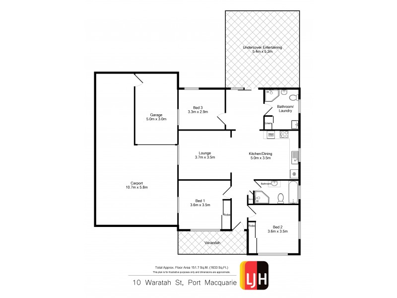 10 Waratah Street, Port Macquarie NSW 2444 Floorplan