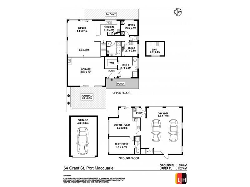 64 Grant Street, Port Macquarie NSW 2444 Floorplan