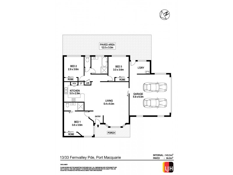 13/33 Fern Valley Parade, Port Macquarie NSW 2444 Floorplan