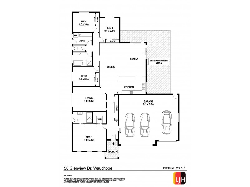 56 Glenview Drive, Wauchope NSW 2446 Floorplan