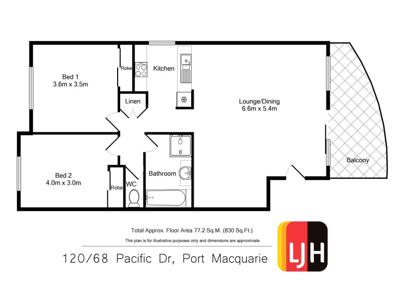 120/68 Pacific Drive, Port Macquarie NSW 2444 Floorplan