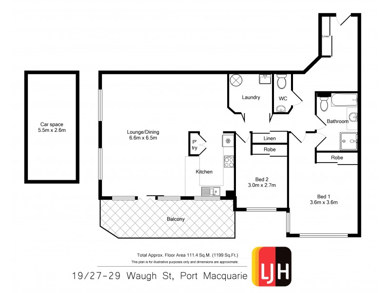 19/27-29 Waugh Street, Port Macquarie NSW 2444 Floorplan
