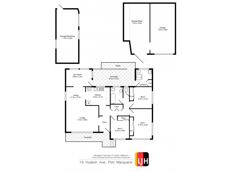 19 Hudson Avenue, Port Macquarie NSW 2444 Floorplan