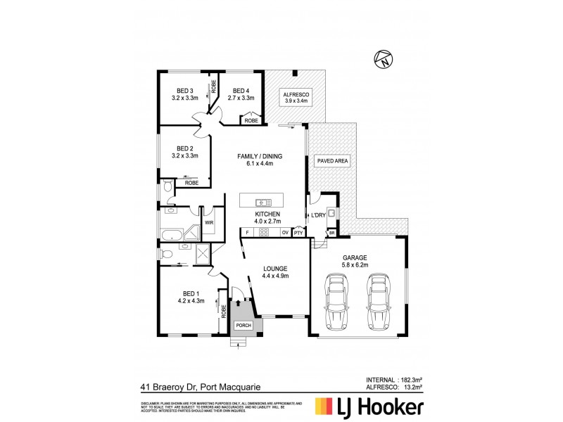 41 Braeroy Drive, Port Macquarie NSW 2444 Floorplan