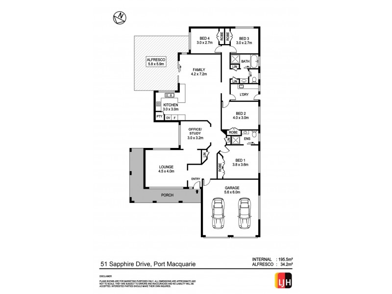 51 Sapphire Drive, Port Macquarie NSW 2444 Floorplan