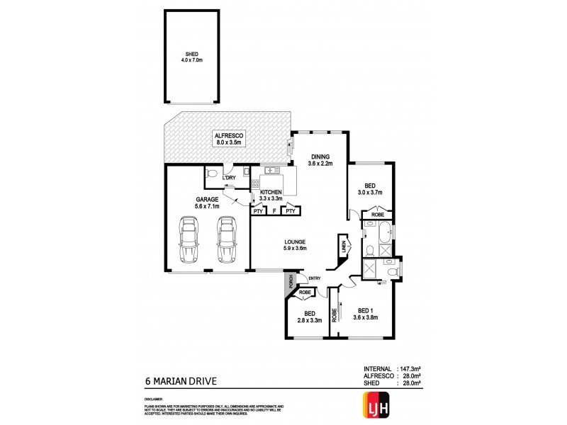 6 Marian Drive, Port Macquarie NSW 2444 Floorplan