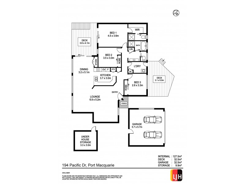 194 Pacific Drive, Port Macquarie NSW 2444 Floorplan