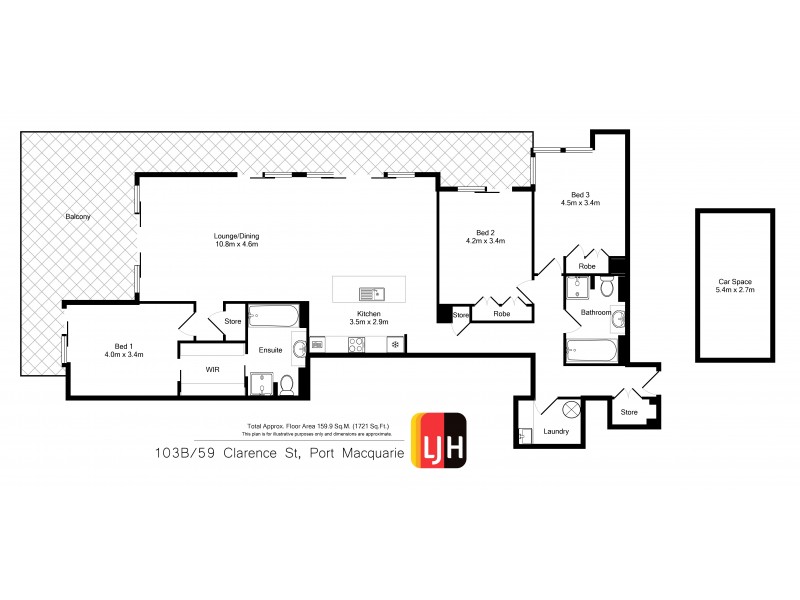 103B/59 Clarence Street, Port Macquarie NSW 2444 Floorplan