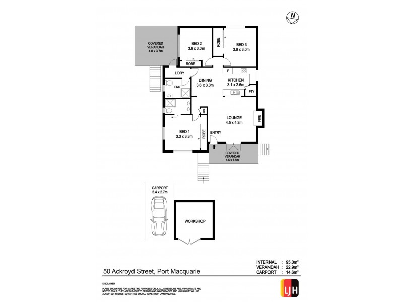 50 Ackroyd Street, Port Macquarie NSW 2444 Floorplan