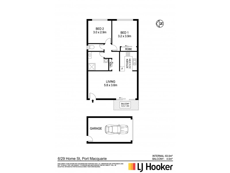 6/29 Home Street, Port Macquarie NSW 2444 Floorplan