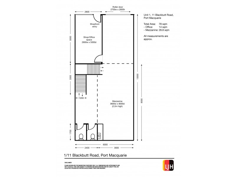 1/11 Blackbutt Road, Port Macquarie NSW 2444 Floorplan