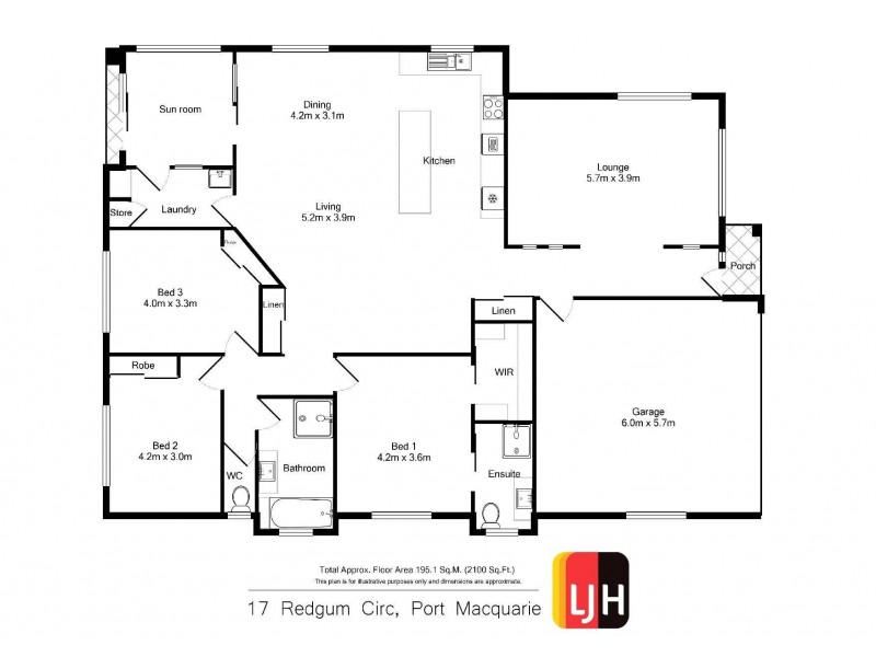 17 Redgum Circuit, Port Macquarie NSW 2444 Floorplan