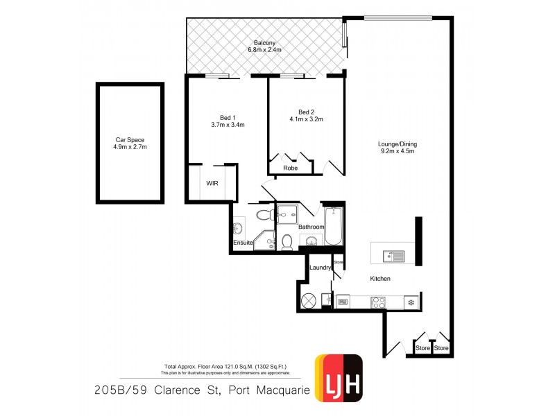 205B/59 Clarence Street, Port Macquarie NSW 2444 Floorplan