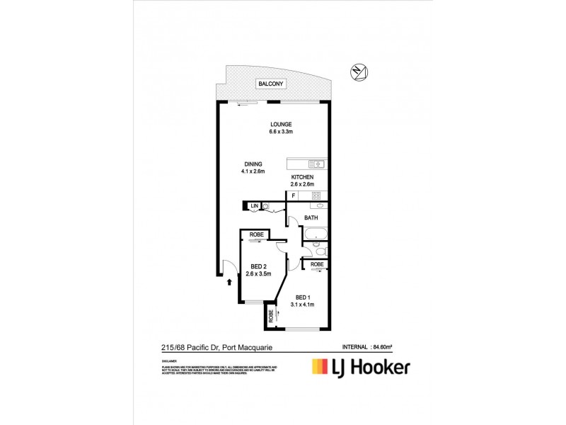 215/68 Pacific Drive, Port Macquarie NSW 2444 Floorplan