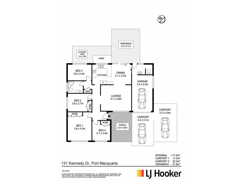 131 Kennedy Drive, Port Macquarie NSW 2444 Floorplan
