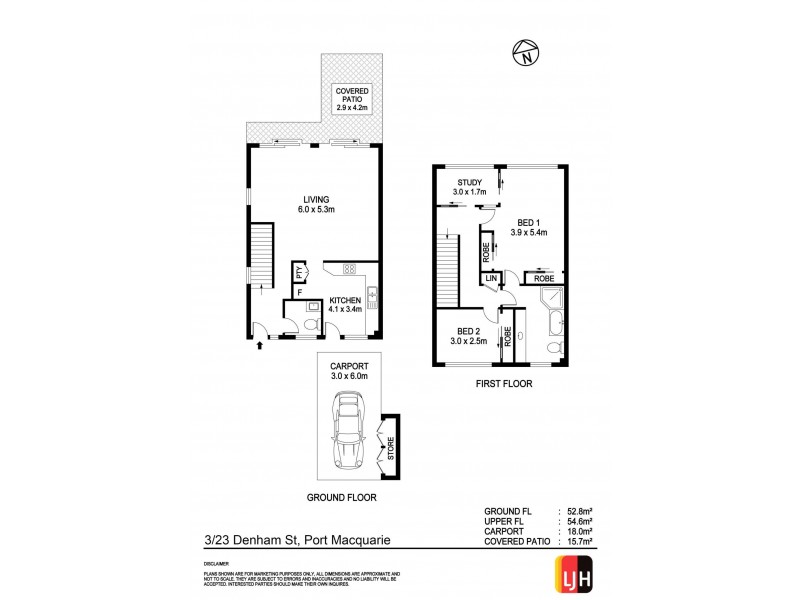3/23 Denham Street, Port Macquarie NSW 2444 Floorplan
