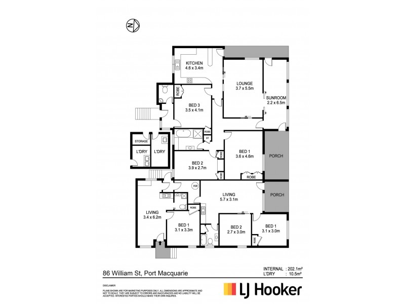 86 William Street, Port Macquarie NSW 2444 Floorplan