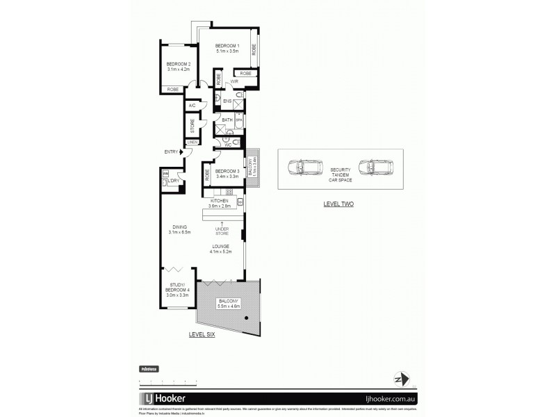 35/2 Bay Drive, Meadowbank NSW 2114 Floorplan
