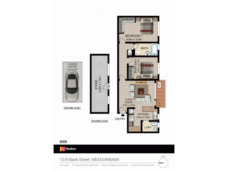 12/9 Bank Street, Meadowbank NSW 2114 Floorplan