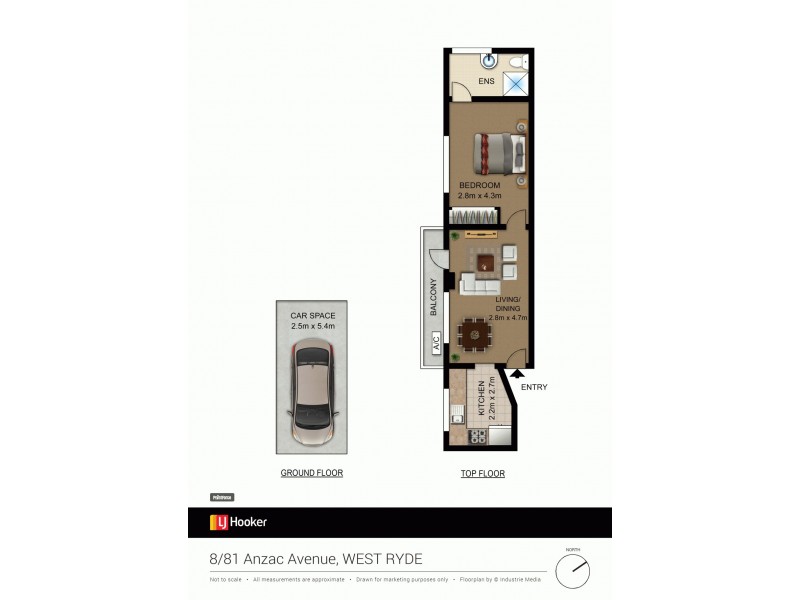 8/81 Anzac Avenue, West Ryde NSW 2114 Floorplan