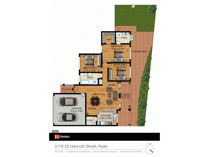 2/18-20 Hancott Street, Ryde NSW 2112 Floorplan
