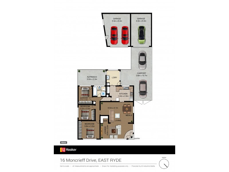 16 Moncrieff Drive, East Ryde NSW 2113 Floorplan