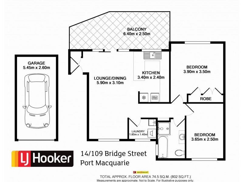 14/109 Bridge Street, Port Macquarie NSW 2444 Floorplan