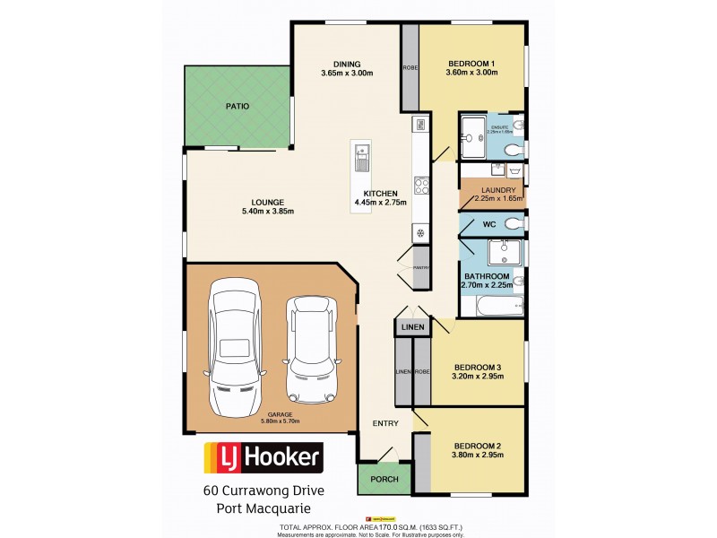 60 Currawong Drive, Port Macquarie NSW 2444 Floorplan