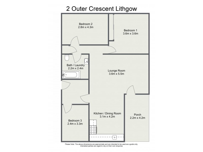 2 Outer Crescent, Lithgow NSW 2790 Floorplan