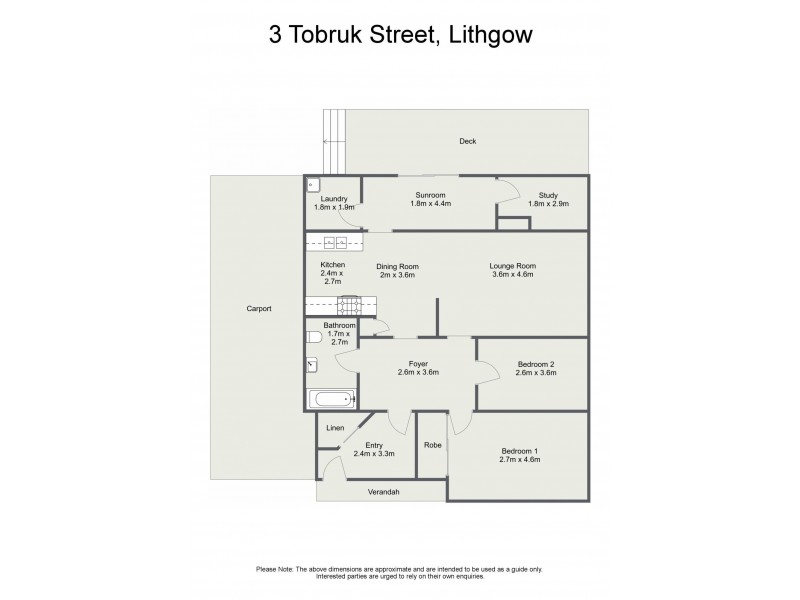 3 Tobruk Street, Lithgow NSW 2790 Floorplan