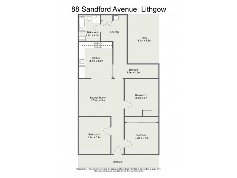 88 Sandford Avenue, Lithgow NSW 2790 Floorplan