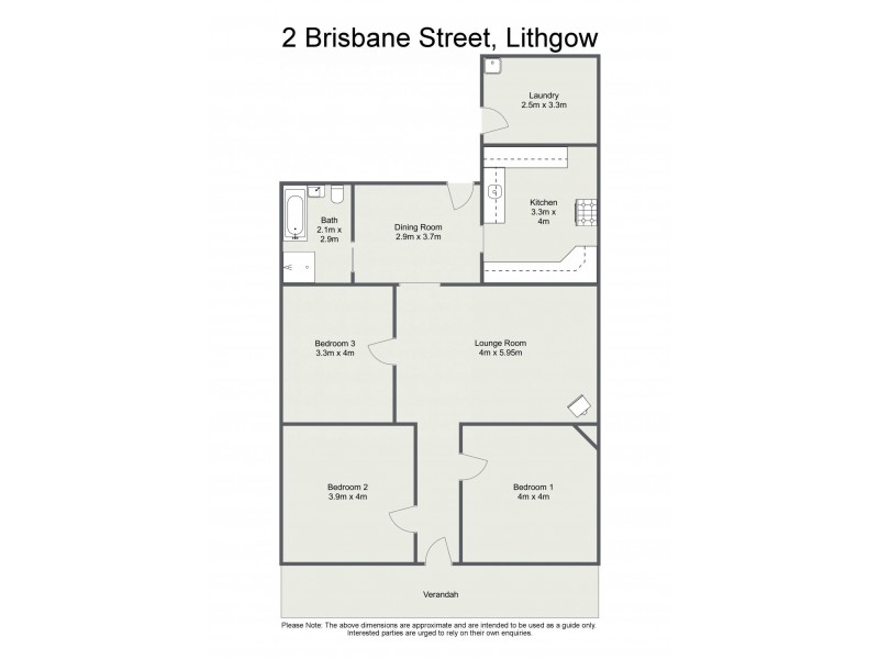2 Brisbane Street, Lithgow NSW 2790 Floorplan