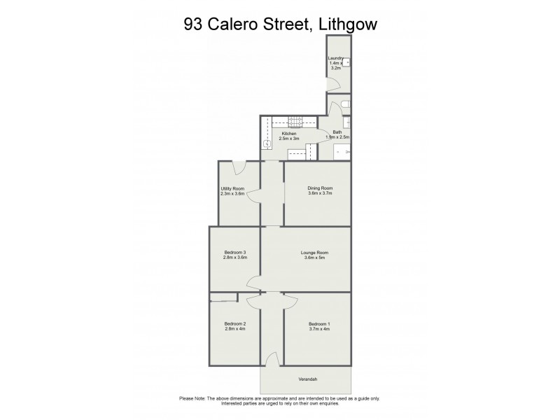 93 Calero Street, Lithgow NSW 2790 Floorplan