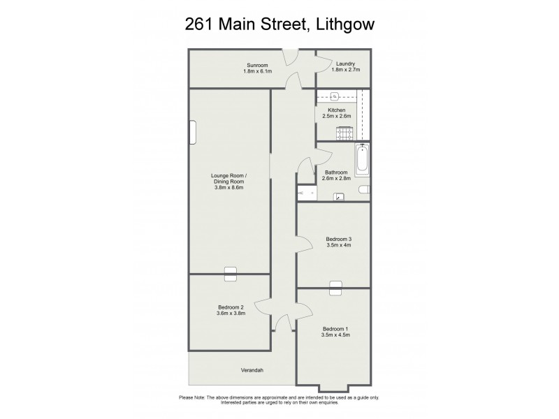 261 Main Street, Lithgow NSW 2790 Floorplan
