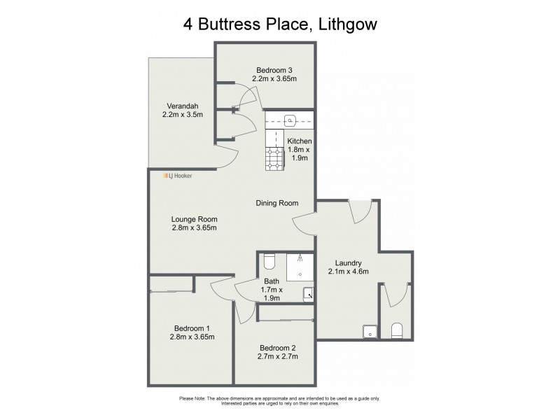 4 Buttress Place, Lithgow NSW 2790 Floorplan