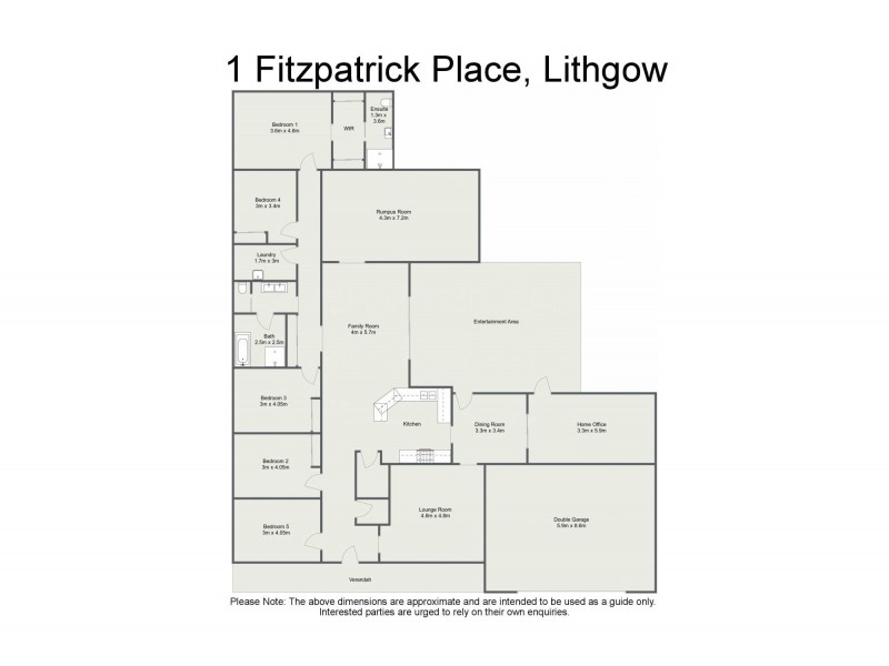 1 Fitzpatrick Place, Lithgow NSW 2790 Floorplan