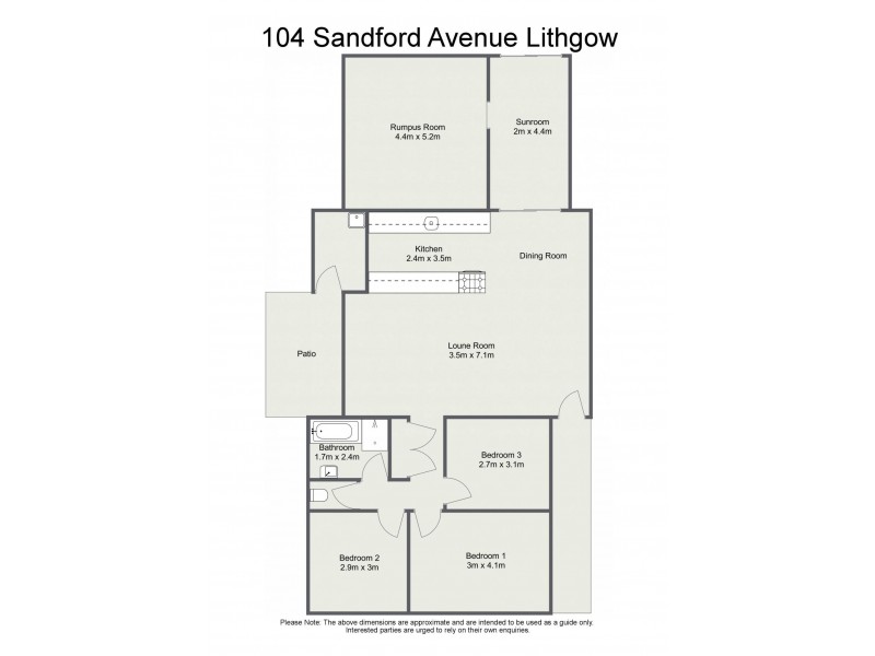 104 Sandford Avenue, Lithgow NSW 2790 Floorplan