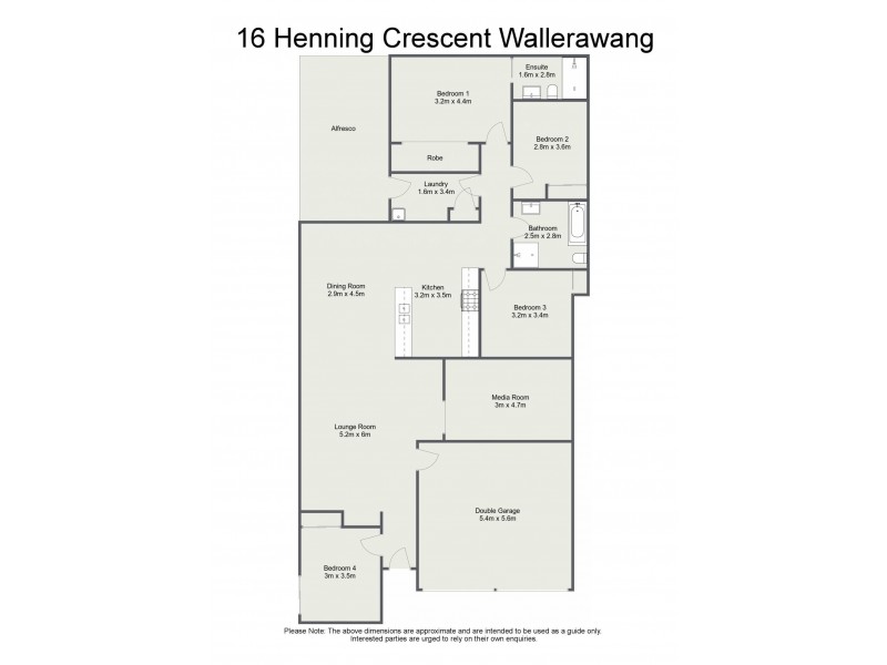 16 Henning Crescent, Wallerawang NSW 2845 Floorplan