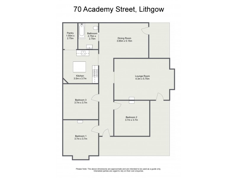 70 Academy Street, Lithgow NSW 2790 Floorplan