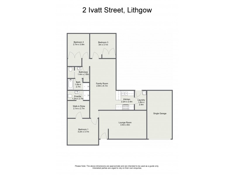 2 Ivatt Street, Lithgow NSW 2790 Floorplan