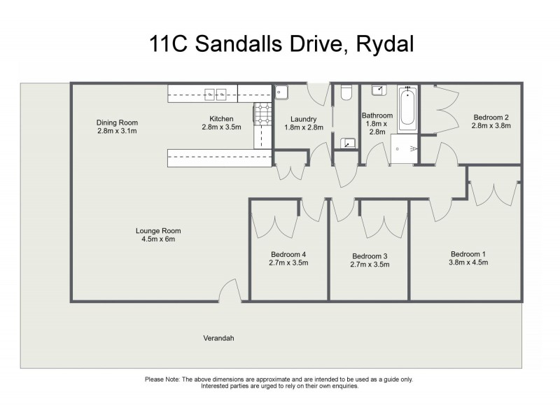 11C Sandalls Drive, Rydal NSW 2790 Floorplan