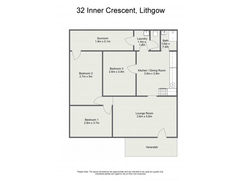 32 Inner Crescent, Lithgow NSW 2790 Floorplan