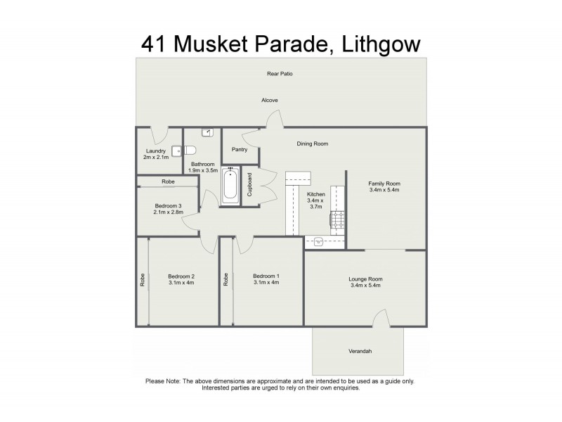 41 Musket Parade, Lithgow NSW 2790 Floorplan