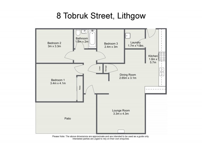 8 Tobruk Street, Lithgow NSW 2790 Floorplan