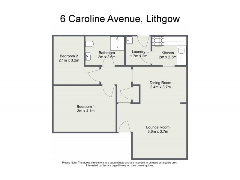 6 Caroline Avenue, Lithgow NSW 2790 Floorplan