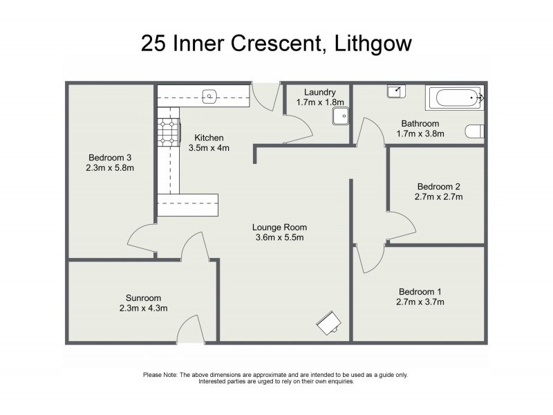 25 Inner Crescent, Lithgow NSW 2790 Floorplan
